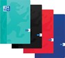 Oxford School schrift, ft A4, 72 bladzijden, met kantlijn, gelijnd, geassorteerde kleuren - Oxford - 3020123242092