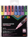 Posca paintmarker PC-3M, set van 8 markers, glitter, assorti - Posca - 3296280034140