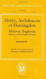Henry, Archdeacon of Huntingdon: Historia Anglorum - Henry of Huntingdon - 9780198222248