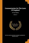 Commentaries on the Laws of England - BLACKSTONE,  Sir William ; Sharswood, George ; Field, Barron - 9780353435414