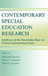 Contemporary Special Education Research - Russell Gersten ; Ellen P. Schiller ; Sharon R. Vaughn - 9780805828795