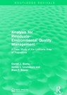 Analysis for Residuals-Environmental Quality Management - Daniel J. Basta ; James L. Lounsbury ; Blair T. Bower - 9781138958104