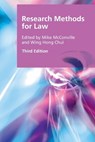 Research Methods for Law - Mike (Honorary Professor McConville ; Wing Hong (Eric) (Professor Chui - 9781399515085