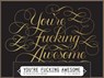 You're Fucking Awesome Notecards -  - 9781452155586