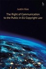The Right of Communication to the Public in EU Copyright Law - Justin Koo - 9781509946181