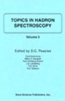 Topics in Hadron Spectroscopy - PEASLEE,  D C - 9781560722250