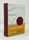 KJV Large Print Compact Reference Bible (Red Letter, Bonded Leather, Burgundy) - Hendrickson Publishers - 9781598565591