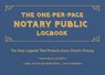 The One-per-page Notary Public Logbook - Editors of Ulysses Press - 9781612439365