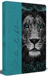 Biblia Rvr 1960 Letra Grande, Tamaño Manual, Tapa Dura de Tela León Aguamarina / Spanish Bible Rvr 1960 Handy Size Large Print Hardcover Cloth Lion Aq - Reina Valera Revisada 1960 - 9781644737767
