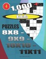 1000 + Kakuro puzzles 8x8 - 9x9 - 10x10 - 11x11 - Basford Holmes - 9781650019123