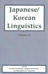 Japanese/Korean Linguistics, Volume 24 - Kenshi Funakoshi - 9781684000241