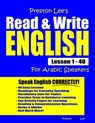Preston Lee's Read & Write English Lesson 1 - 40 For Arabic Speakers - Matthew Preston - 9781706891765