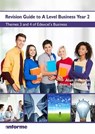Revision Guide to A Level Business Year 2 - HEWISON,  Alan - 9781780140407