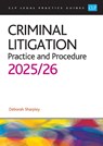 Criminal Litigation: 2025/26 - Sharpley - 9781805021698