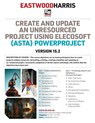 Create and Update an Unresourced Project using Elecosoft (Asta) Powerproject Version 15.2 - Paul E Harris - 9781925185751