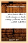 Memoires de Mme de Stael - Germaine de Stael-Holstein - 9782012587199