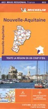 Aquitaine, Limousin and Poitou-Charentes , France - Michelin Maxi Regional Map 603 -  - 9782067242555