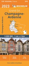 Michelin Wegenkaart 515 Champagne-Ardenne 2023 -  - 9782067258433