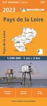 Michelin Wegenkaart 517 Pays de la Loire -  - 9782067258457
