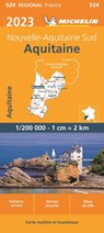 Michelin Wegenkaart 524 Aquitaine 2023 -  - 9782067258532