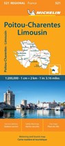 Poitou-Charentes - Michelin Regional Map 521 -  - 9782067258747