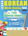 Learn Korean While Having Fun! - For Beginners - Linguas Classics - 9782491792602