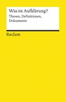 Was ist Aufklärung? - Barbara Stollberg-Rilinger - 9783150188248