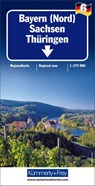 Kümmerly+Frey Regional-Strassenkarte 6 Bayern Nord 1:275.000 -  - 9783259014691