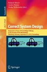 Correct System Design - Roland Meyer ; Andre Platzer ; Heike Wehrheim - 9783319235059