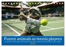 Funny animals as tennis players (Desk Calendar 2026 DIN A5 landscape), CALVENDO 12 Month DeskCalendar -  - 9783516528572