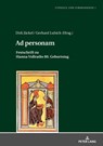 Ad personam - Dirk Jackel ; Gerhard Lubich - 9783631792629