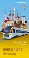 freytag & berndt Rail Travel Map Deutschland 1:500.000 -  - 9783707924237