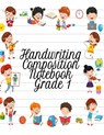 Handwriting Composition Notebook Grade 1 - Dotty Page - 9783749739349