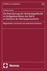 Die Reduzierung der Verbandsgeldbuße im Bußgeldverfahren der BaFin im Rahmen der Wertpapieraufsicht - Claudius Straub - 9783756016273