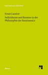 Individuum und Kosmos in der Philosophie der Renaissance - Ernst Cassirer - 9783787324408