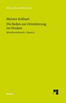 Die Reden zur Orientierung im Denken - Meister Eckhart - 9783787338719