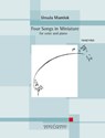 Four Songs in Miniature. Gesang und Klavier -  - 9783793143031