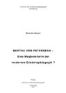 Bertha von Petersenn - BERGER,  Manfred - 9783895690785