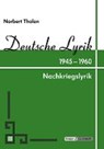 Deutsche Lyrik 1945 - 1960 / Lehrer - THOLEN,  Norbert - 9783941206090