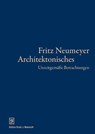 Architektonisches - Fritz Neumeyer - 9783982581491