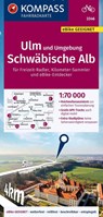 KOMPASS Fahrradkarte 3346 Ulm und Umgebung, Schwäbische Alb 1:70.000 -  - 9783991214267