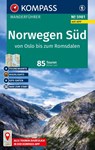 KOMPASS Wanderführer Norwegen Süd, von Oslo bis zum Romsdalen, 85 Touren mit Extra-Tourenkarte - Oliver Lair - 9783991544890