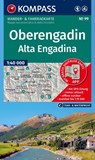 KOMPASS Wanderkarte 99 Oberengadin / Alta Engadina 1:40.000 -  - 9783991545606