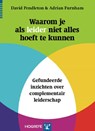 Waarom je als leider niet alles hoeft te kunnen - David Pendleton ; Adrian Furnham - 9789079729814