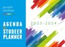 Purple Monkey Agenda en Studeerplanner 2023-2024 - John Cliteur - 9789081920391
