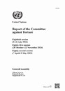Report of the Committee Against Torture - United Nations Office of the High Commissioner for Human Rights - 9789211578485