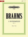 3 Intermezzos Op. 117 for Piano - Johannes Brahms - 9790014104023