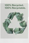 Esselte L-map, 100 % gerecycleerd, transparant, doos van 100 stuks - Esselte - 4049793067544