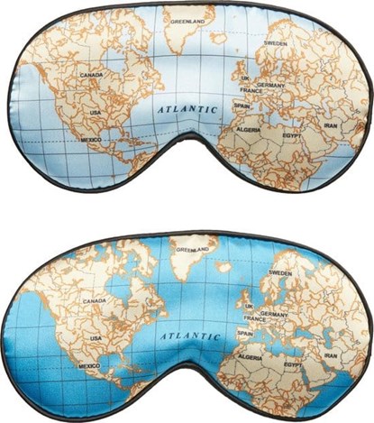 Slaapmasker - Wereldkaart, niet bekend - Overig - 0612615102972