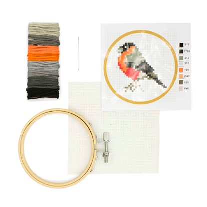 Mini Cross Stitch Borduurset - Vogel, niet bekend - Overig - 0612615106710